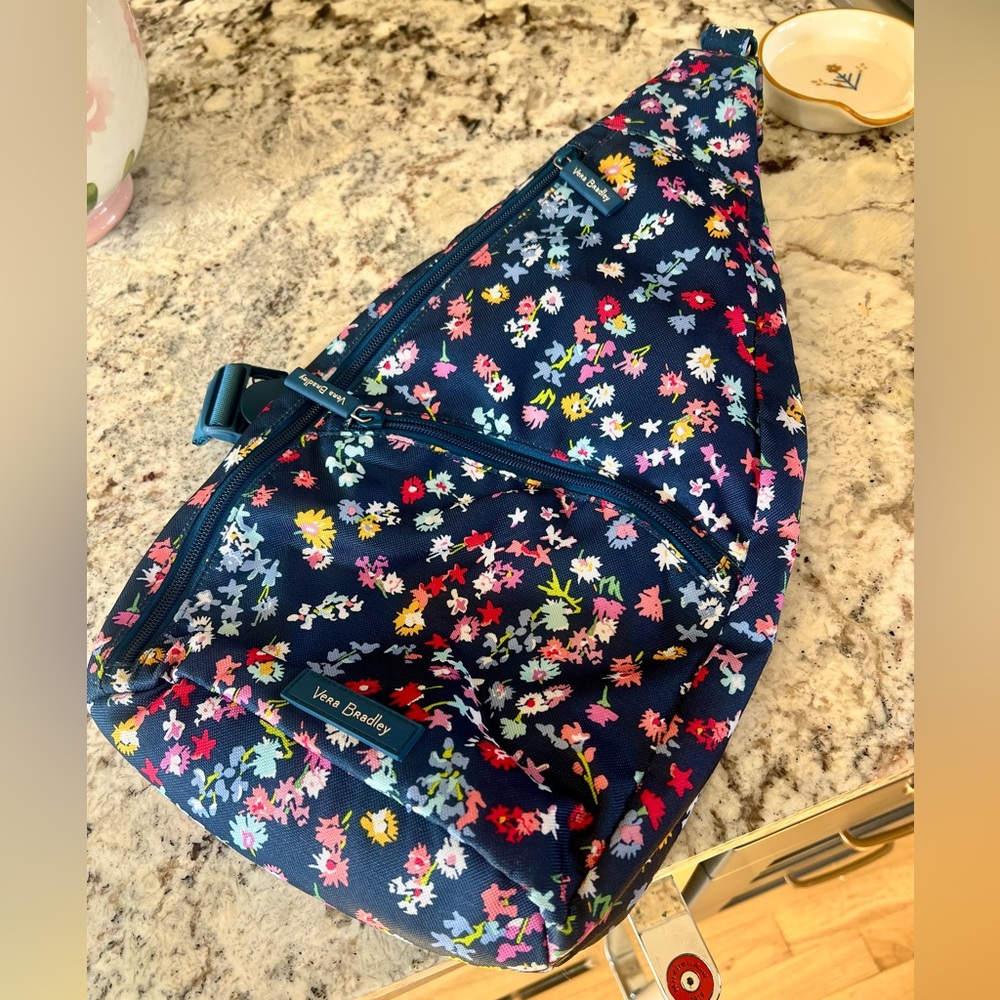 Vera Bradley floral sling backpack